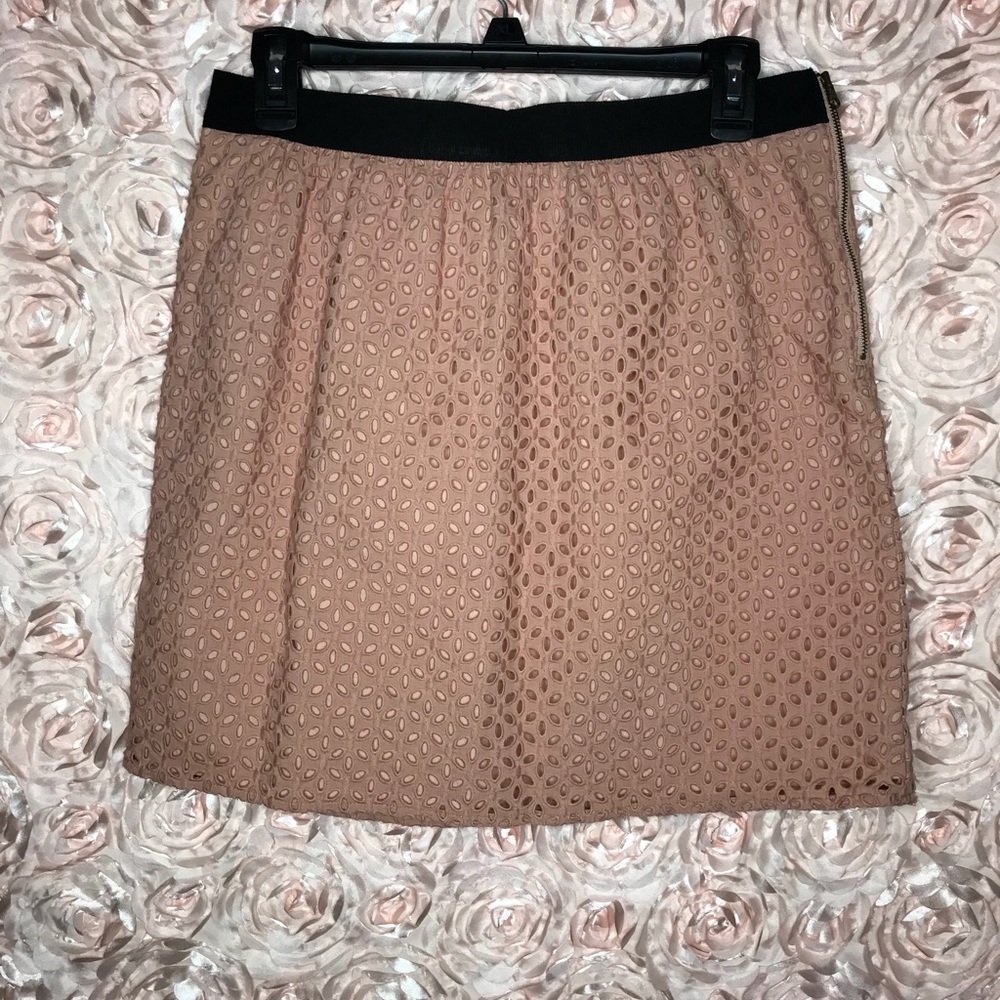 Peach mini skirt